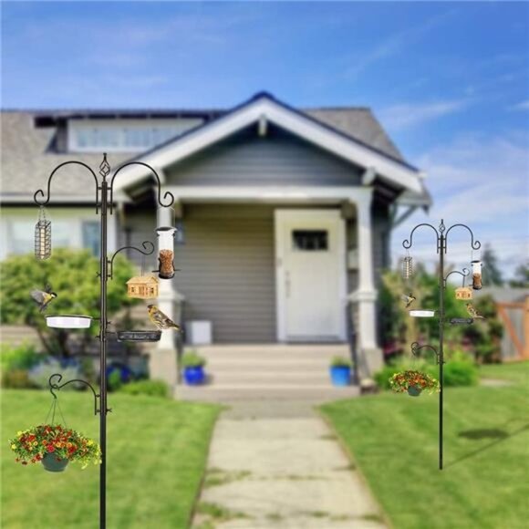 Bird Feeding Station Kit Bird Feeder Pole Bird Feeder Hanging Kit Multi Feeder - Picture 2 of 7